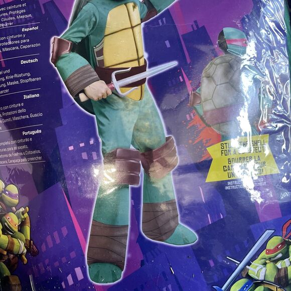 Teenage Mutant Ninja Turtles Raphael Child Halloween Costume Medium 8-10 5-7 Y - Picture 5 of 6